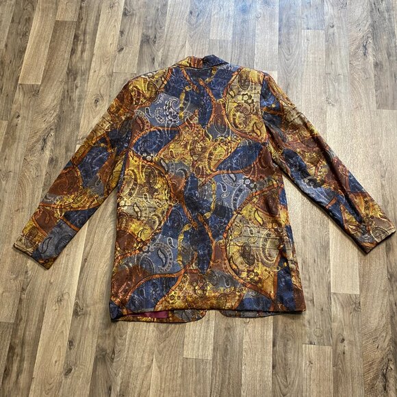 Binder Sportswear Boston Vintage Blazer Colorful One Button Size 10 - Picture 3 of 7